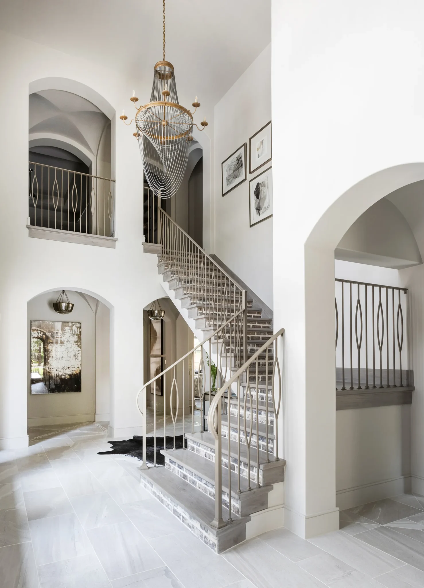 Family adobe staircase