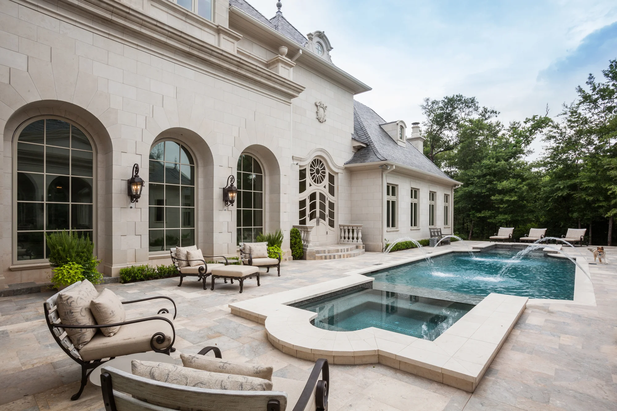 French formal pool