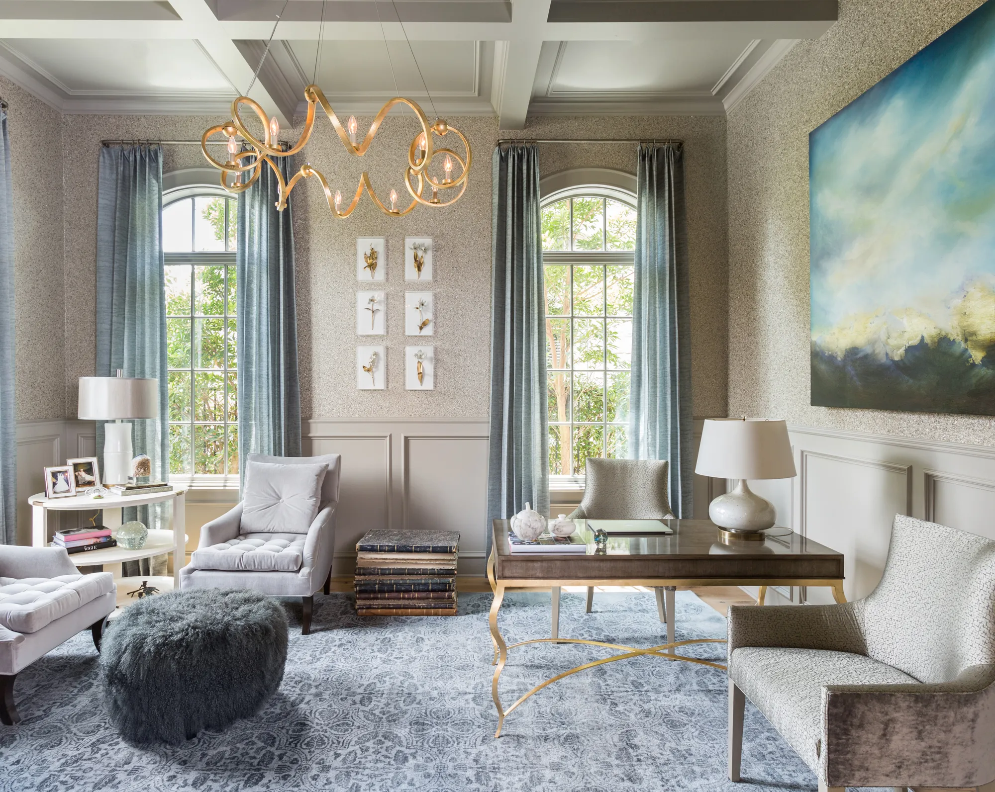 Livable glamour family room