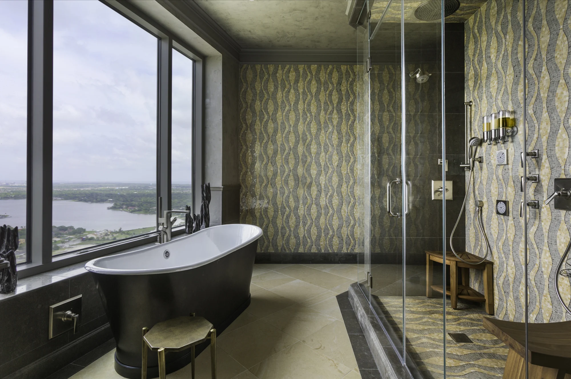 Penthouse master bathroom