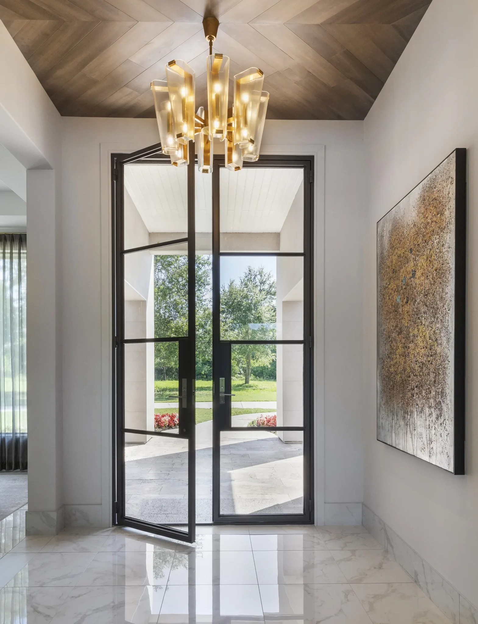 contemporary interiors entry foyer