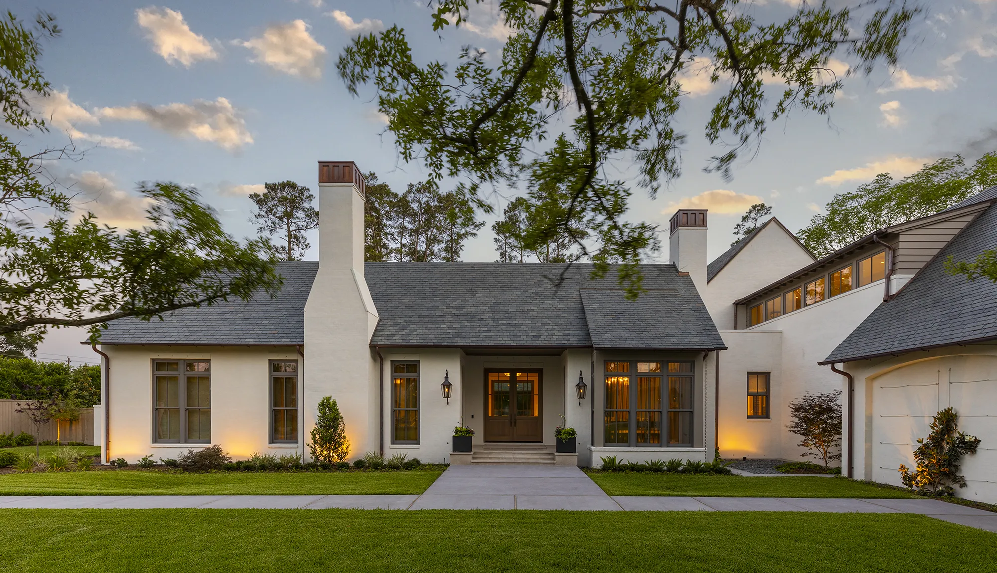 Modern home front elevation